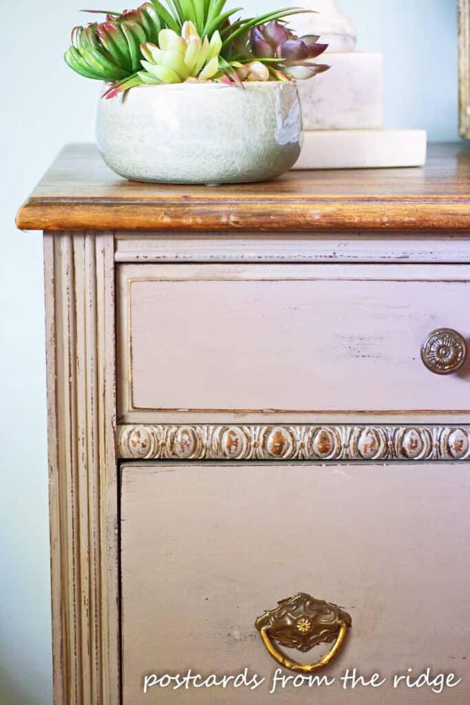 vintage dresser updated with paing