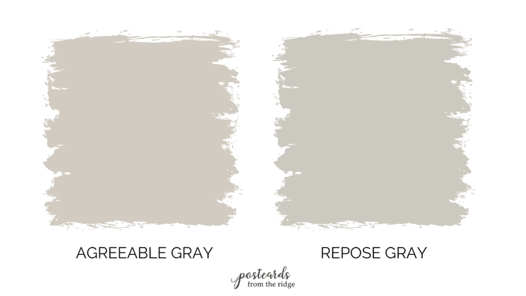 Agreeable Gray vs Repose Gray