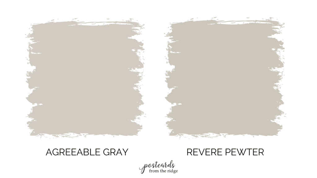 Agreeable Gray vs Revere Pewter