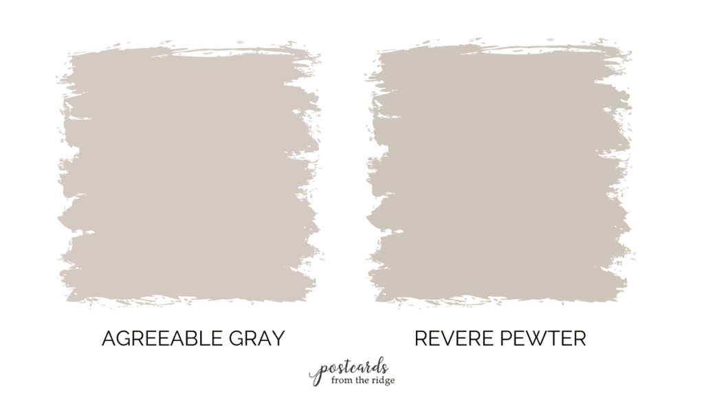 agreeable gray vs revere pewter