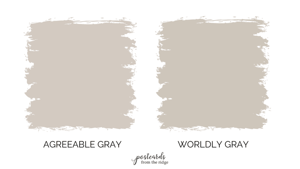 agreeable grey vs wordly gray