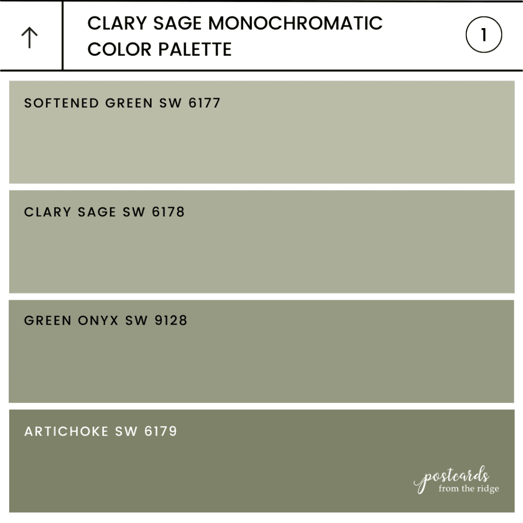 clary sage monochromatic color palette