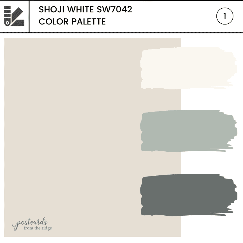 Shoji White SW7042 color palette