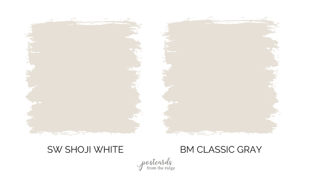 shoji white vs classic gray 