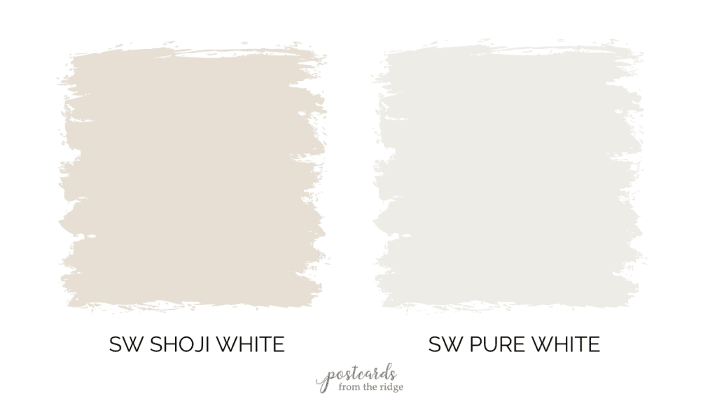 shoji white vs pure white