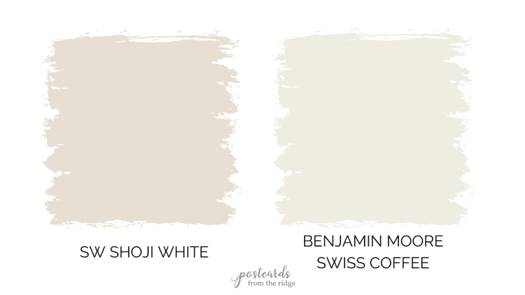 shoji white vs swiss coffee