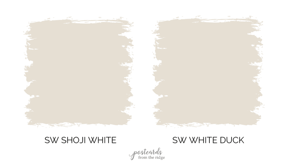 shoji white vs white duck