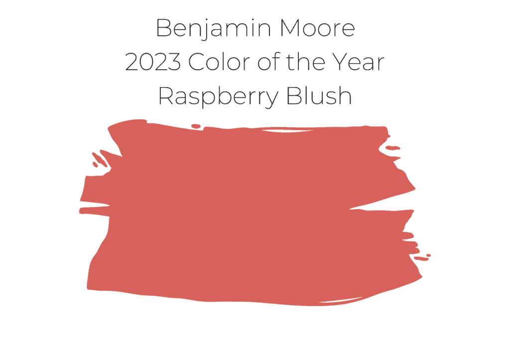 paint swatch of benjamin moore raspberry blush