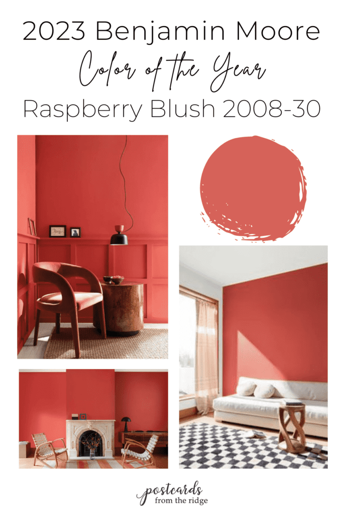 Benjamin Moore Raspberry Blush swatch and photos
