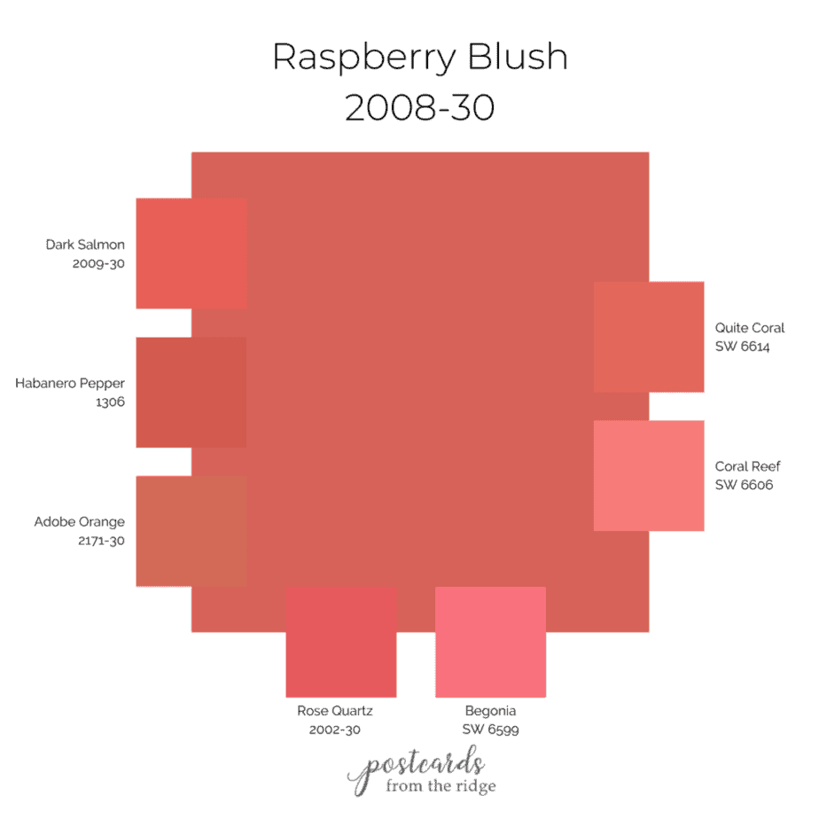 Raspberry Blush similar colors