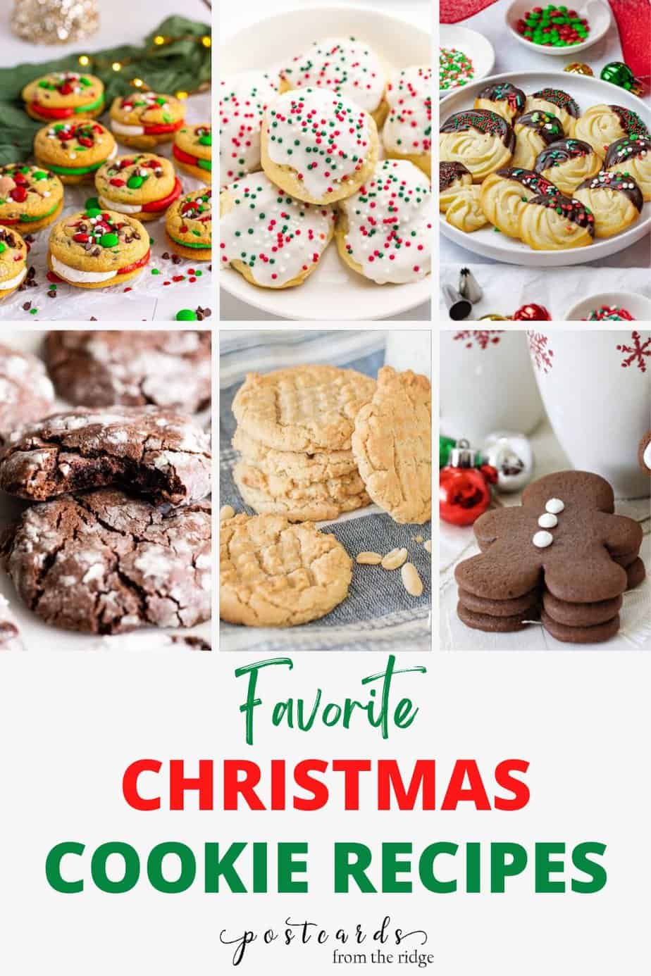 christmas cookies pin collage with text
