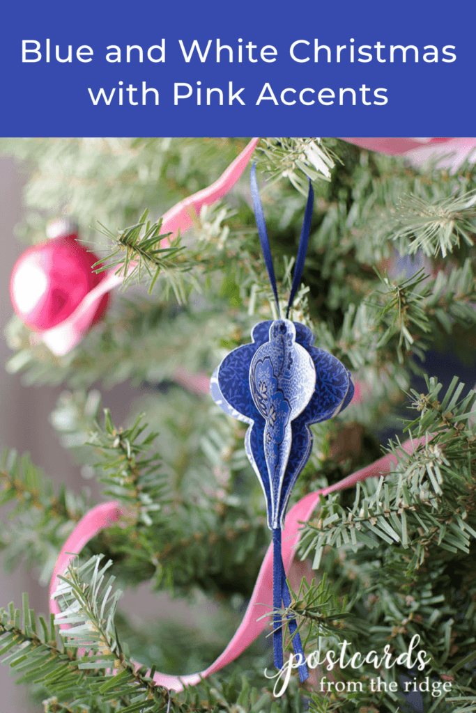 blue and white Christmas decorating ideas