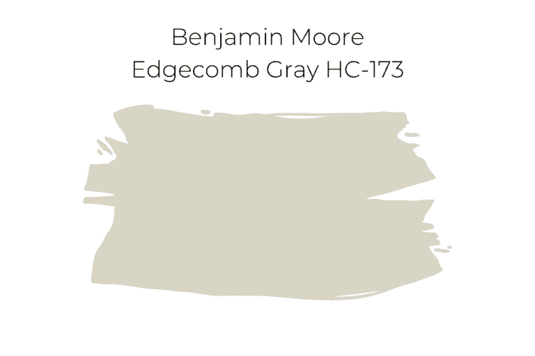 Benjamin Moore Edgecomb Gray color spotlight