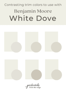 Benjamin Moore White Dove OC-17 Paint Color Review and Color Palette ...