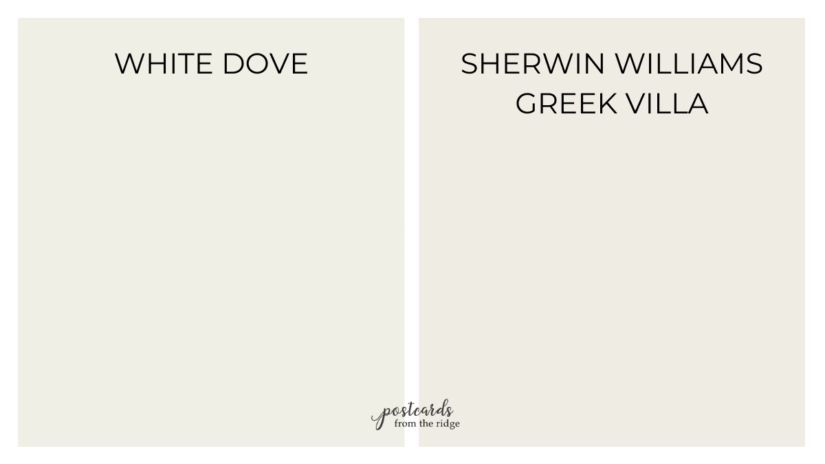 benjamin moore white vs sherwin williams greek villa
