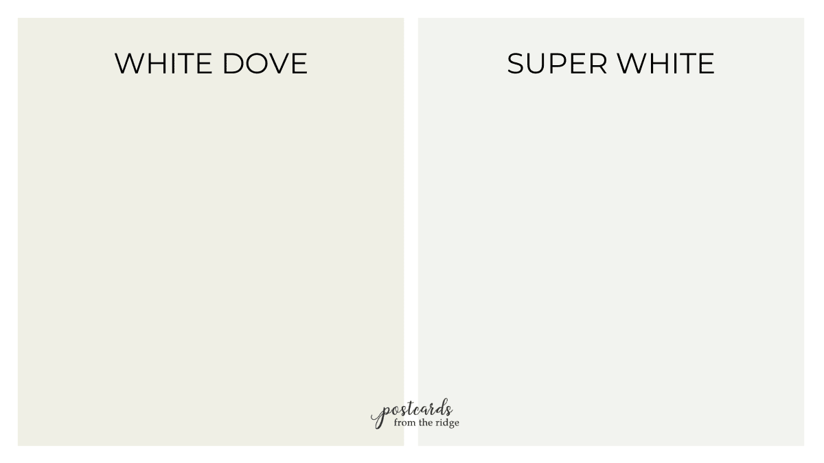 benjamin moore white vs super white