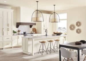 kitchen with alabaster from sherwin williams cabinets