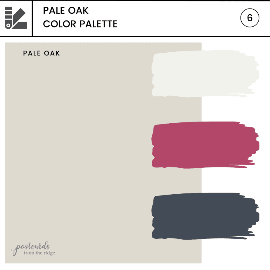 pale oak color palette