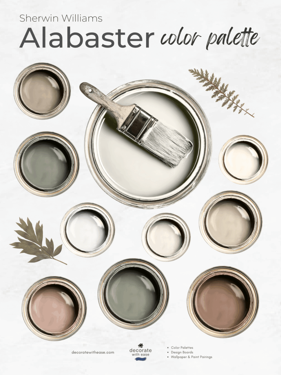 Alabaster Sherwin Williams color palette