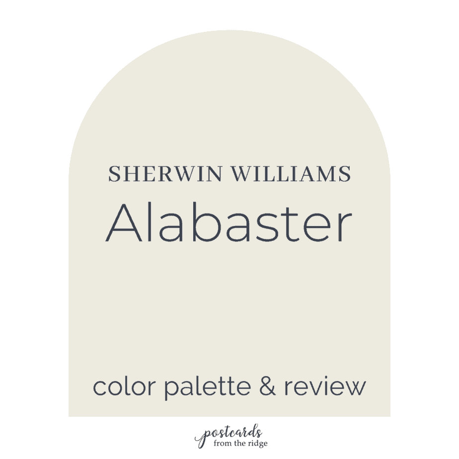 Sherwin Williams Alabaster color review and palette