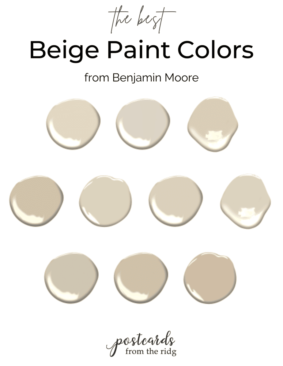 15 Best Beige Paint Colors for your home - Postcards from the Ridge