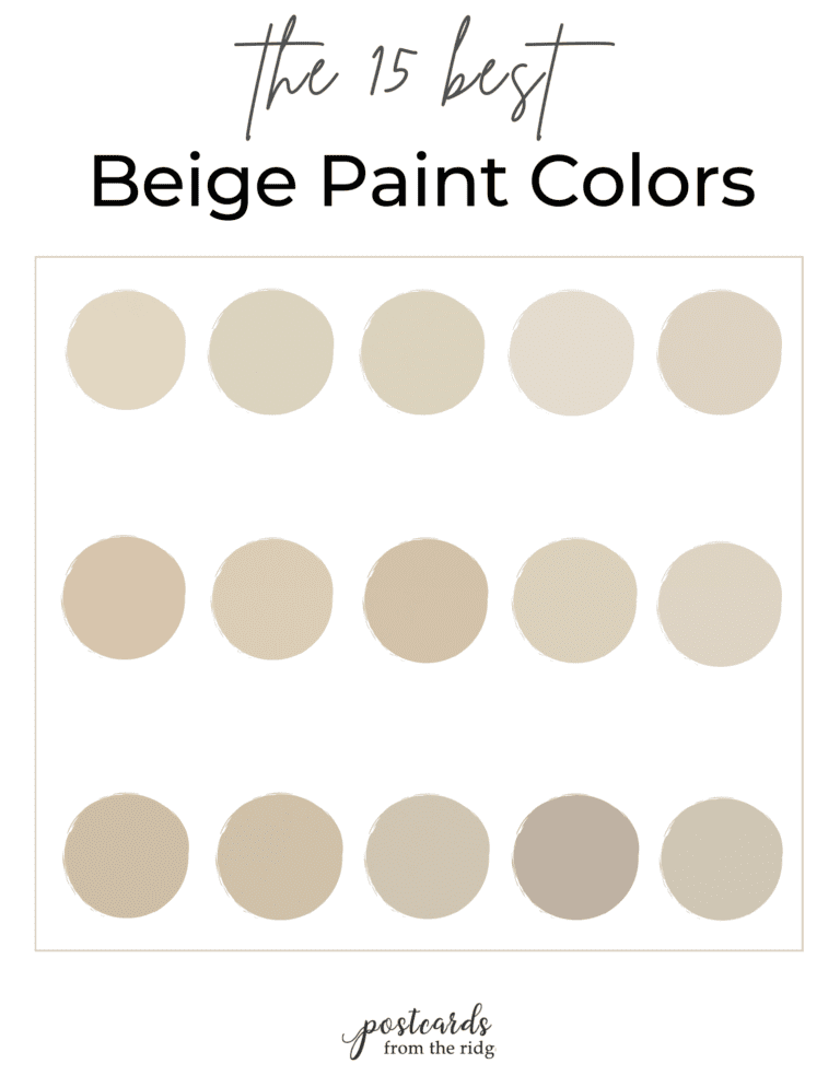 15 Best Beige Paint Colors for your home Postcards from the Ridge
