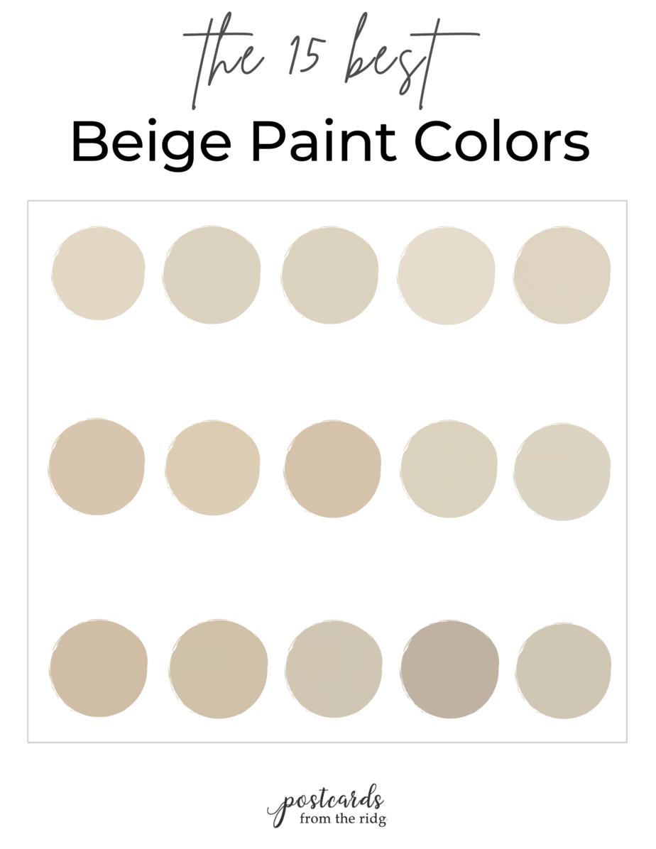 15 Best Beige Paint Colors for your home Postcards from the Ridge