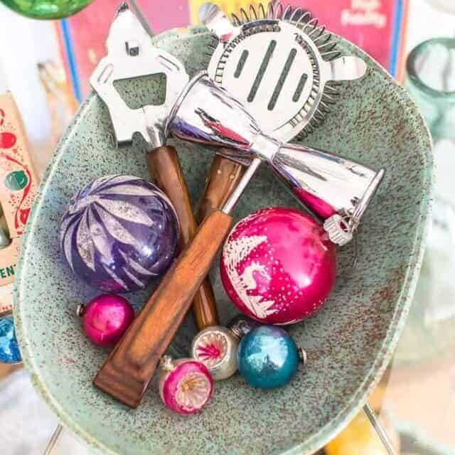 colorful vintage mercury glass ornaments