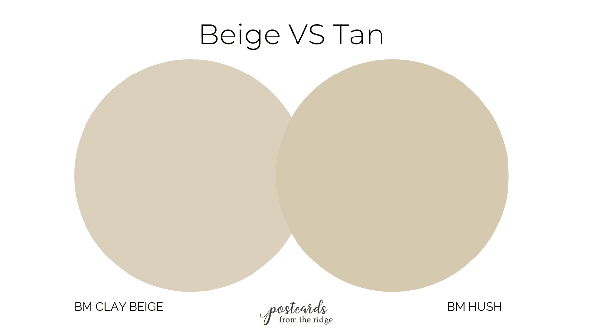 beige vs. tan