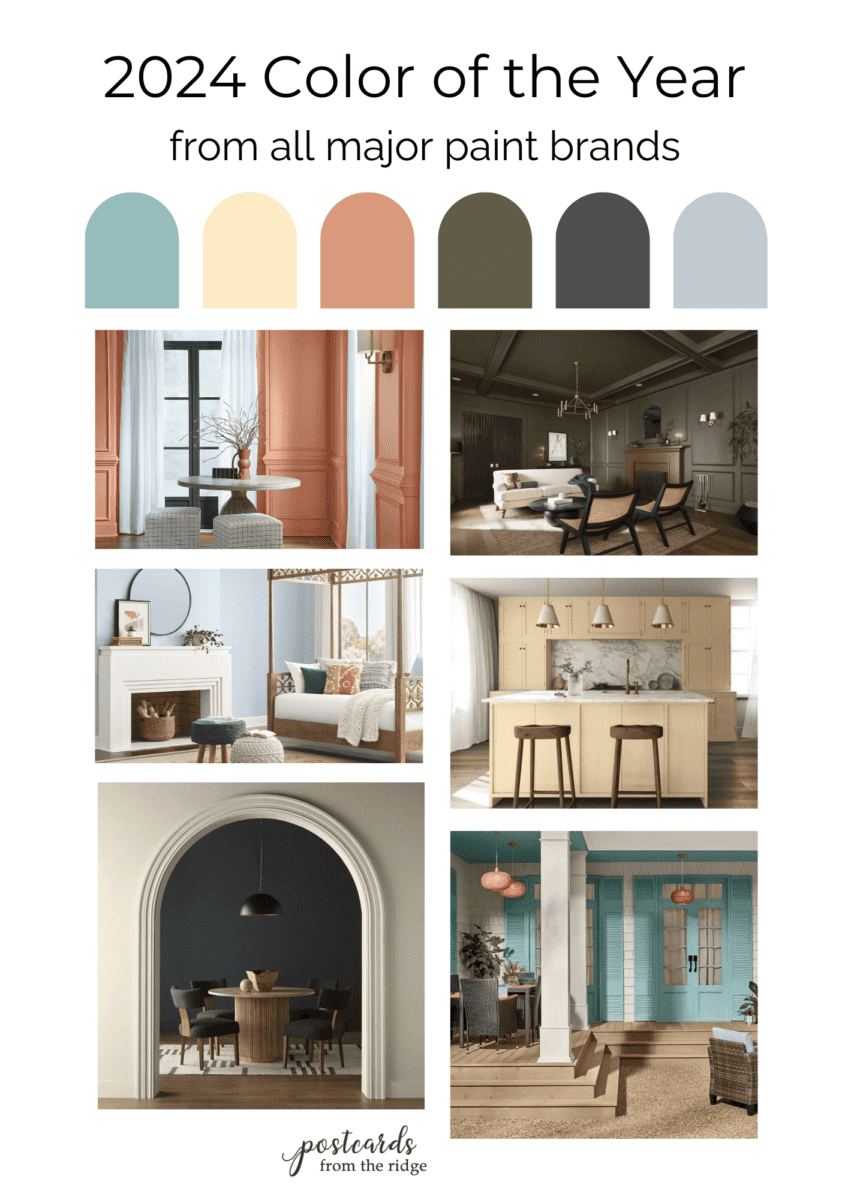 Here are the 'Colors of the Year' for 2024 from Pantone and  Sherwin-Williams