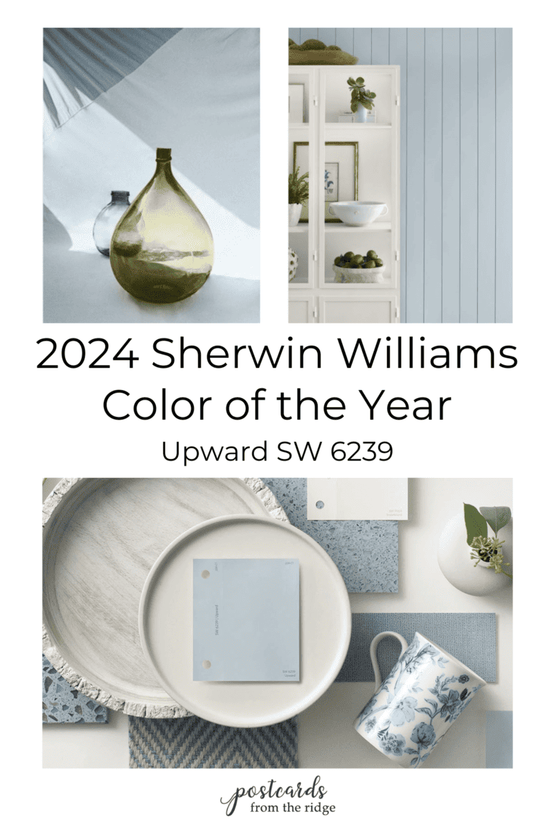 2024 Sherwin Williams Color of the Year Upward SW 6239 Postcards from