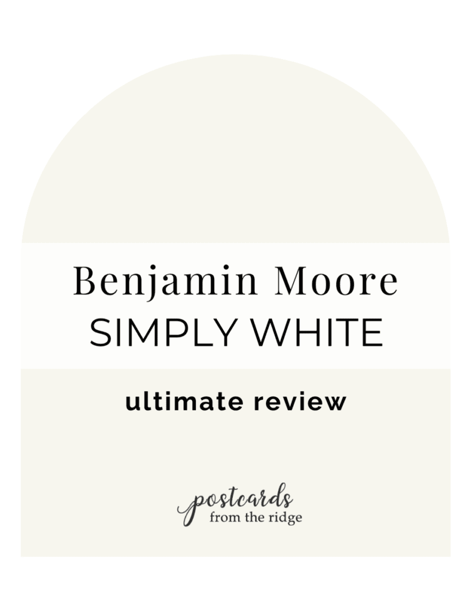 Benjamin Moore Simply White OC-117 Paint Color - Postcards from the Ridge