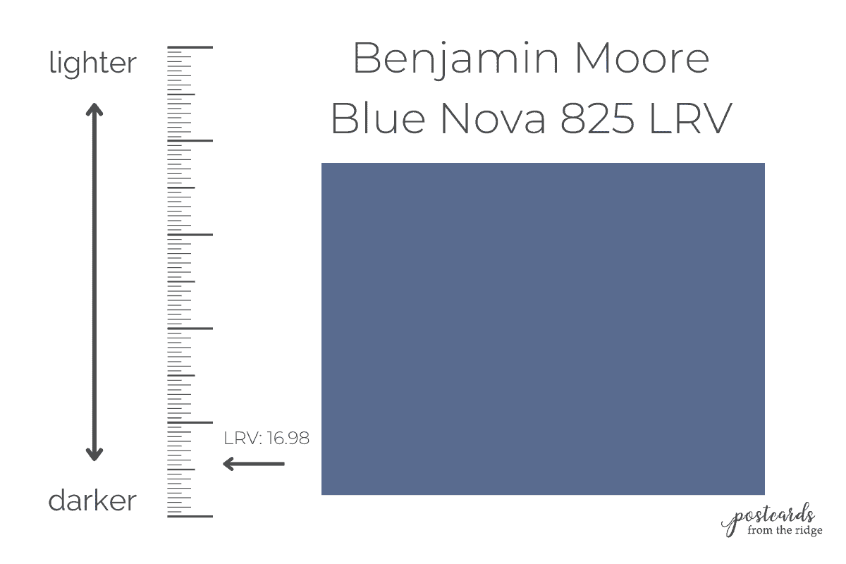 2024 Benjamin Moore COTY Blue Nova 825 LRV