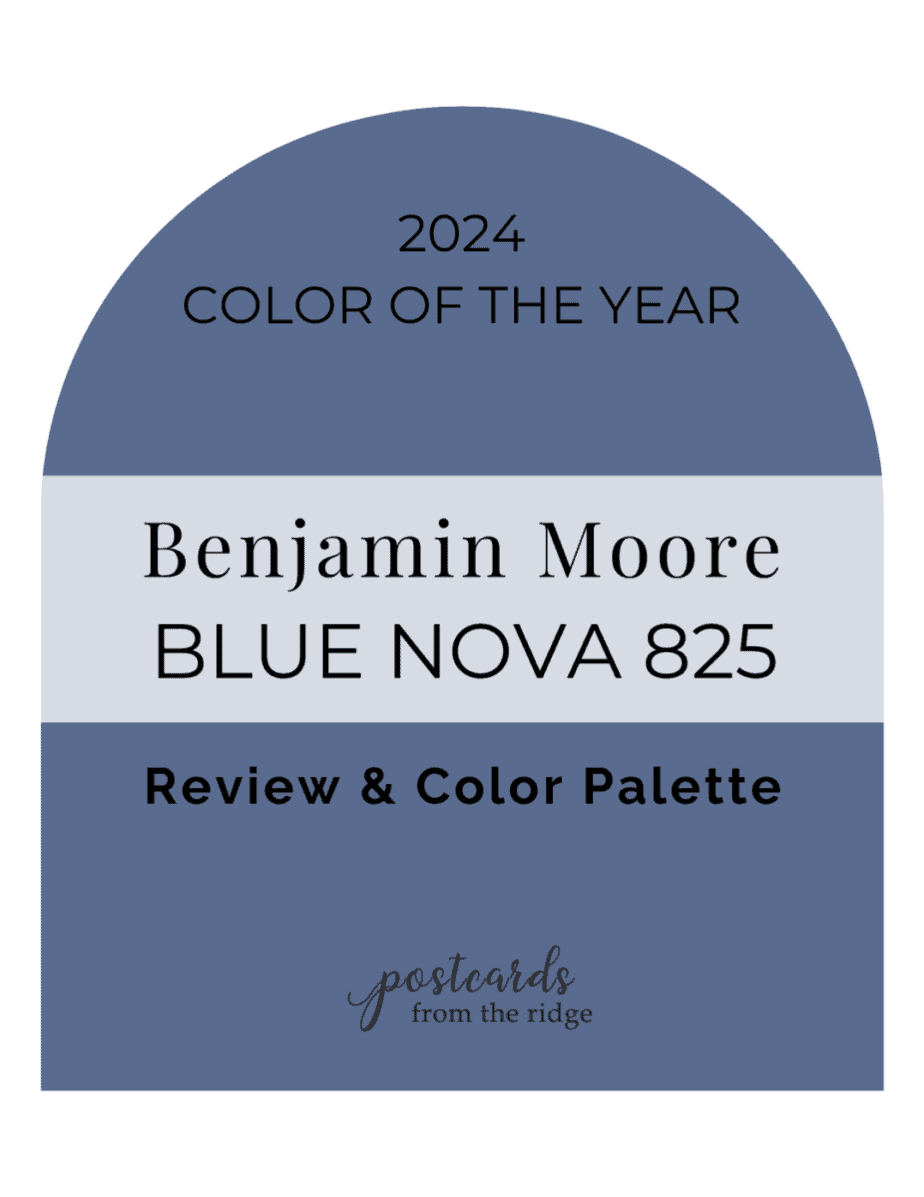 benjamin moore 2024 color of the year blue nova 825