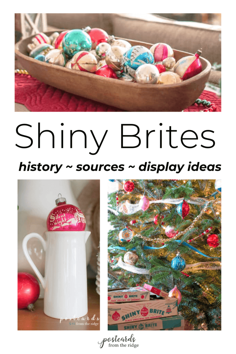 shiny brite ornaments history and display ideas