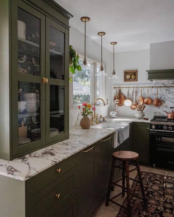 sherwin williams sage green light kitchen cabinets