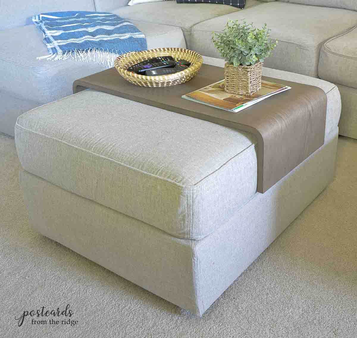 lovesac ottoman and table