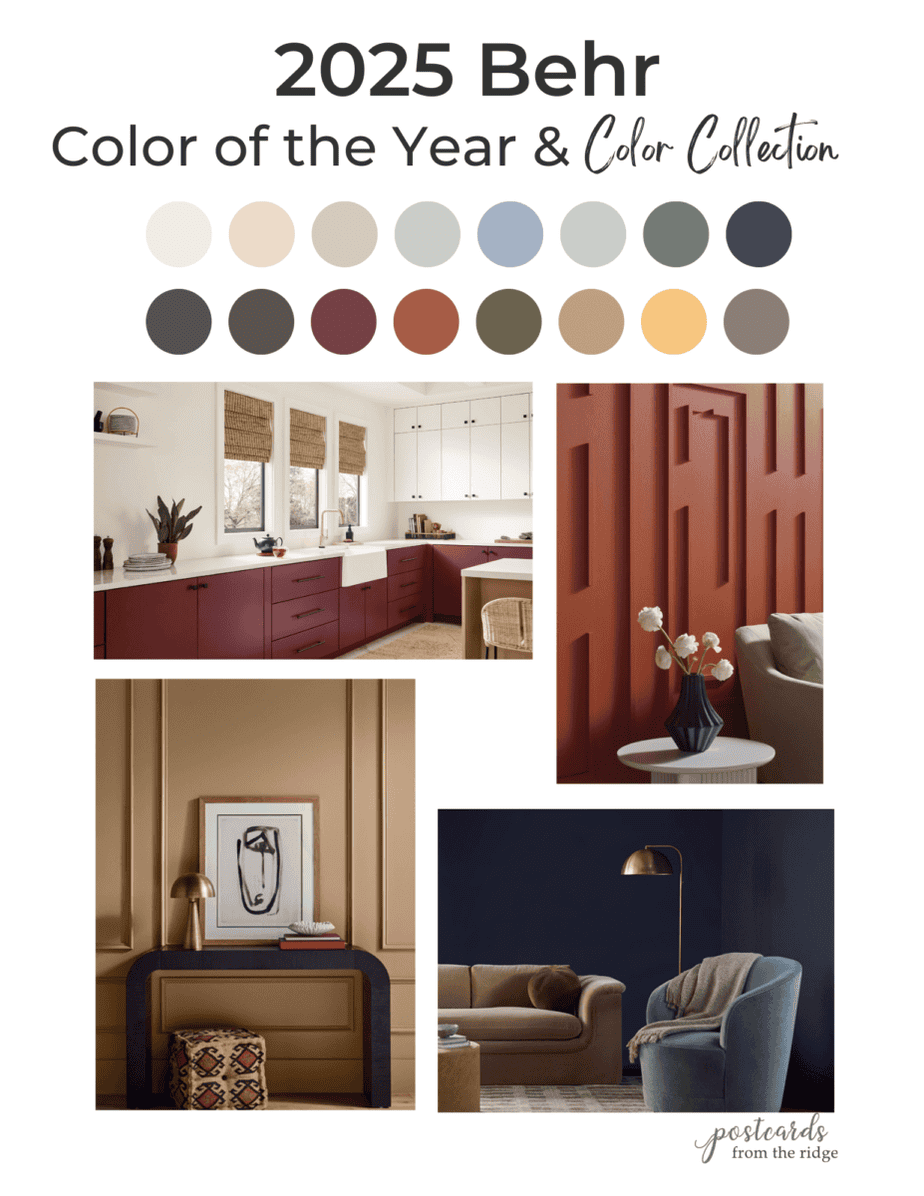 All of the 2025 Paint Color of the Year Picks..so far Postcards from