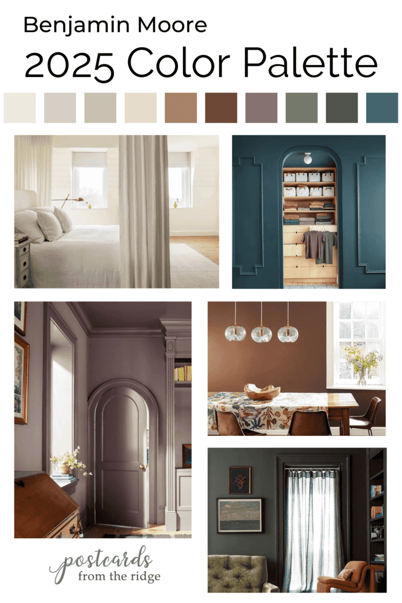 Benjamin Moore 2025 color palette