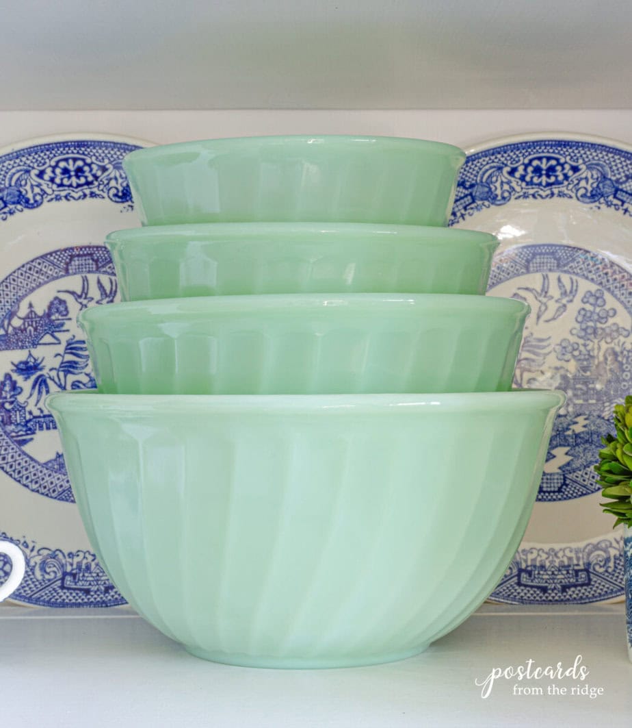 vintage jadeite mixing bowls