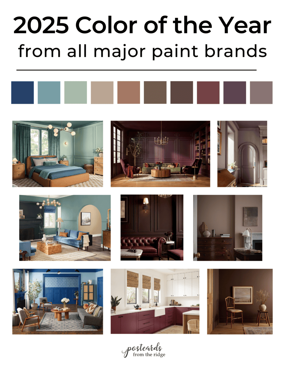 2026 Color of the Year Picks from Paint Companies (so far) - Postcards ...