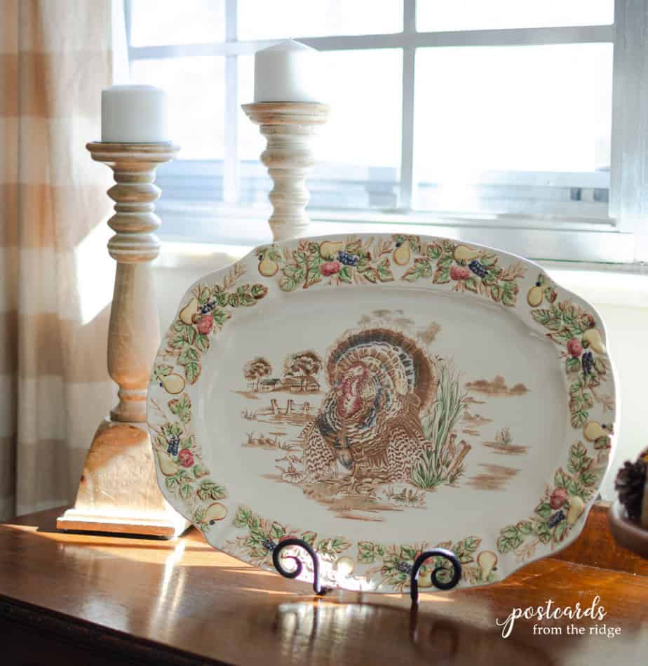 vintage turkey platter
