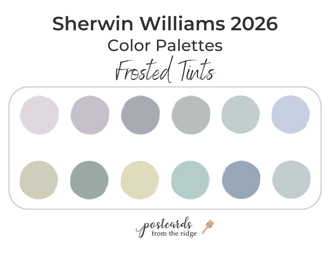 sherwin williams 2026 colors frosted tints