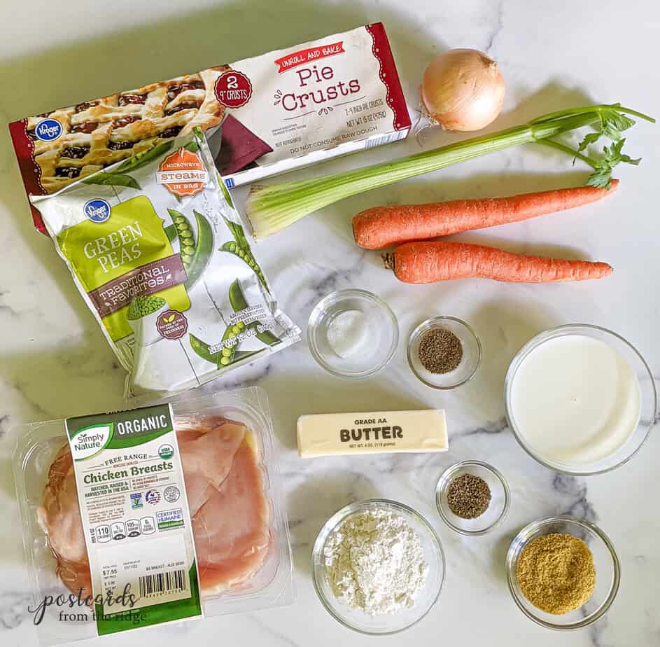 chicken pot pie recipe ingredients