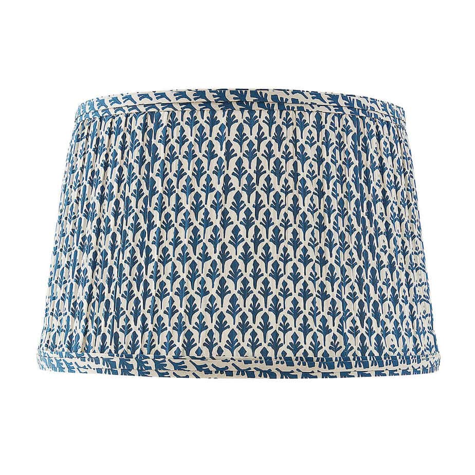 block print lampshade