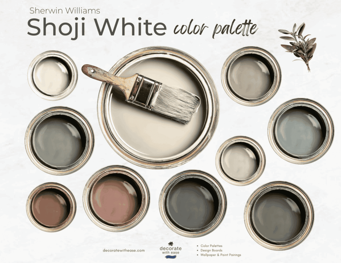 Shoji White Paint Color Palette