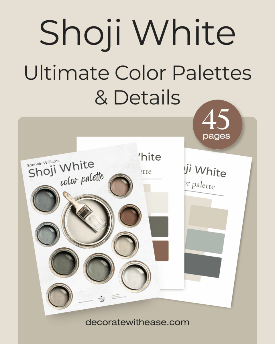 Shoji White Color palette with coordinating colors