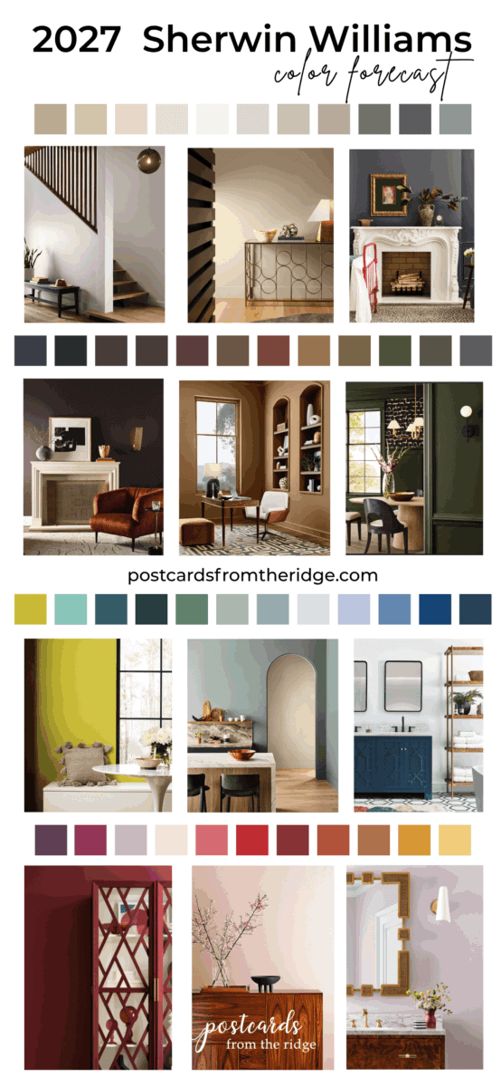 2027 Sherwin Williams paint colors