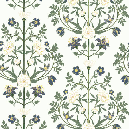 Boho Damask Wallpaper