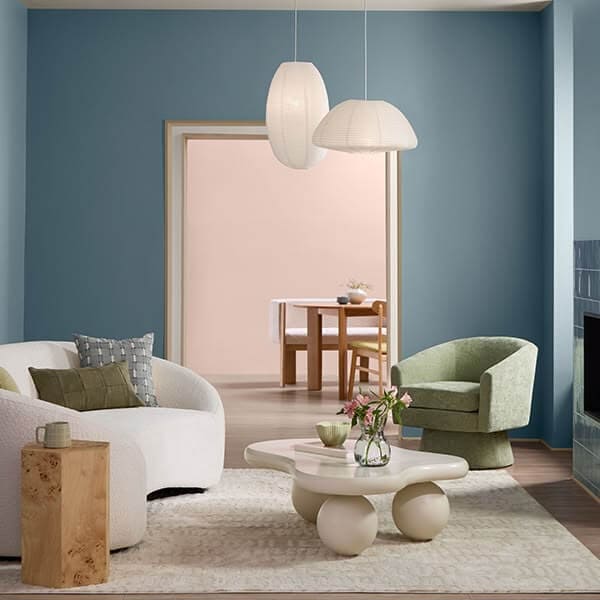 valspar 2027 color of the year cottage door in living room